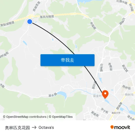 奥林匹克花园 to Octava's map
