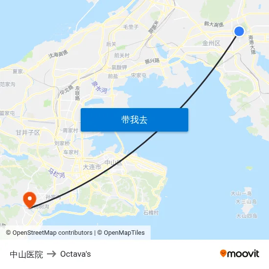 中山医院 to Octava's map