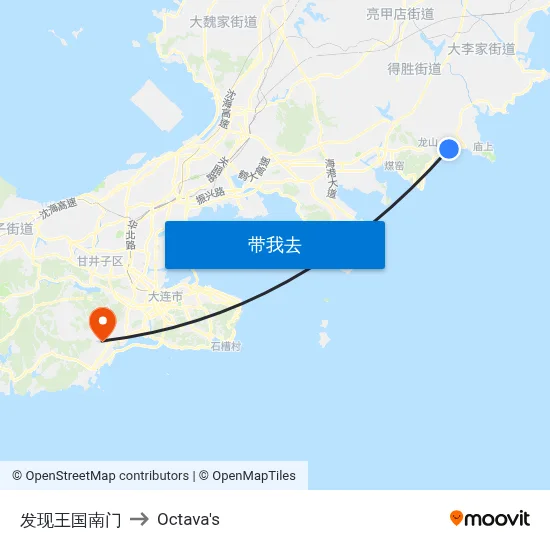 发现王国南门 to Octava's map