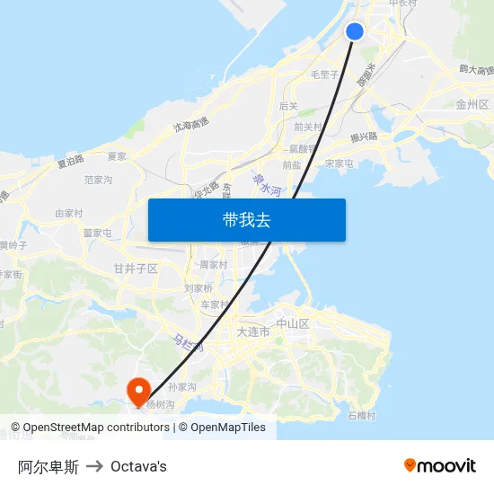 阿尔卑斯 to Octava's map