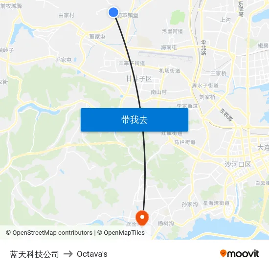 蓝天科技公司 to Octava's map