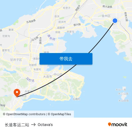 长途客运二站 to Octava's map