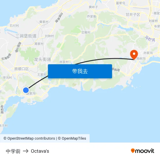 中学前 to Octava's map