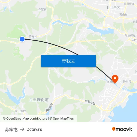 苏家屯 to Octava's map