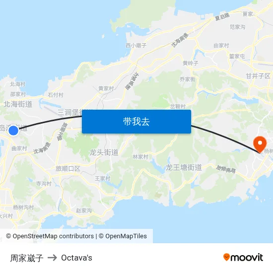 周家崴子 to Octava's map