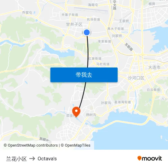 兰花小区 to Octava's map