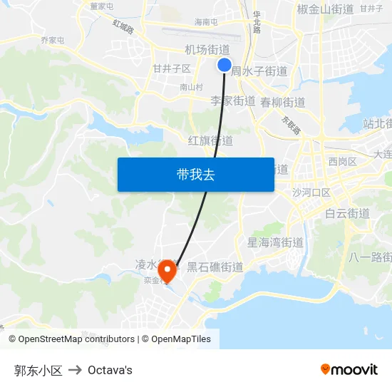 郭东小区 to Octava's map