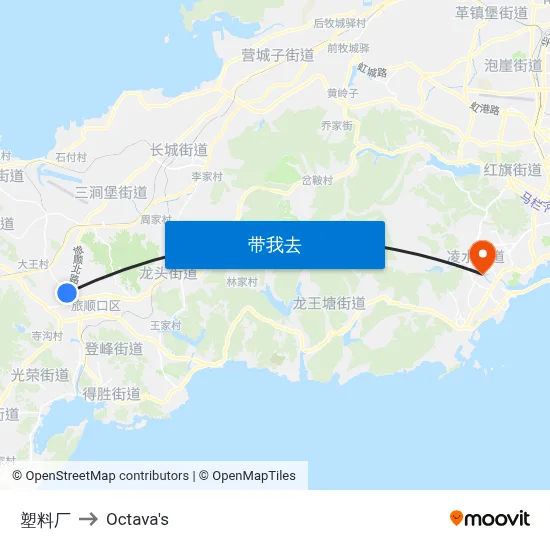 塑料厂 to Octava's map