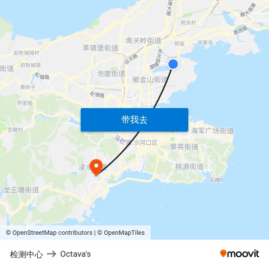 检测中心 to Octava's map