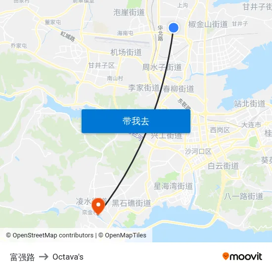 富强路 to Octava's map