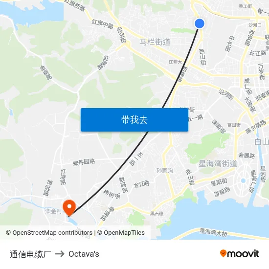 通信电缆厂 to Octava's map