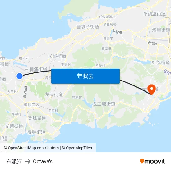 东泥河 to Octava's map