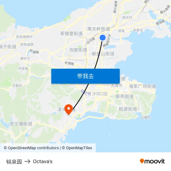 锦泉园 to Octava's map