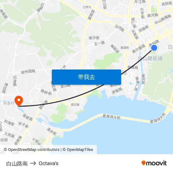 白山路南 to Octava's map