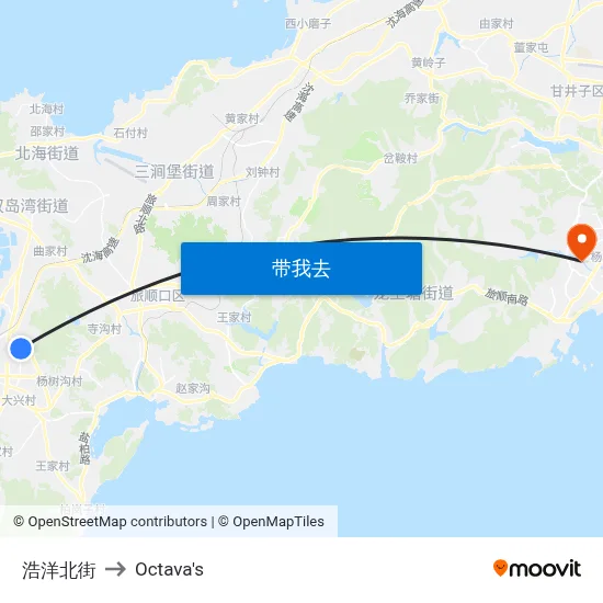 浩洋北街 to Octava's map