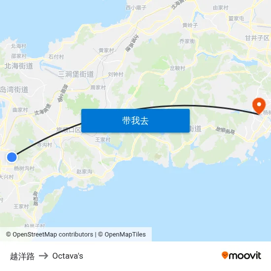 越洋路 to Octava's map
