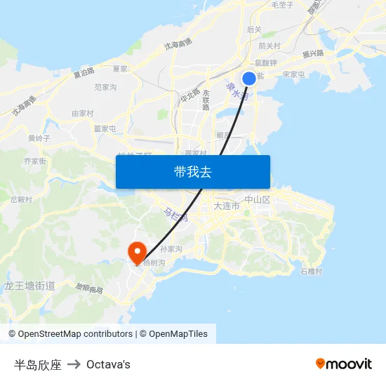 半岛欣座 to Octava's map