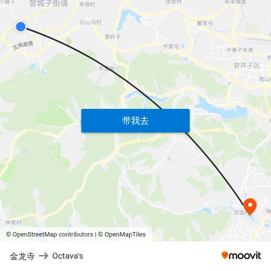 金龙寺 to Octava's map