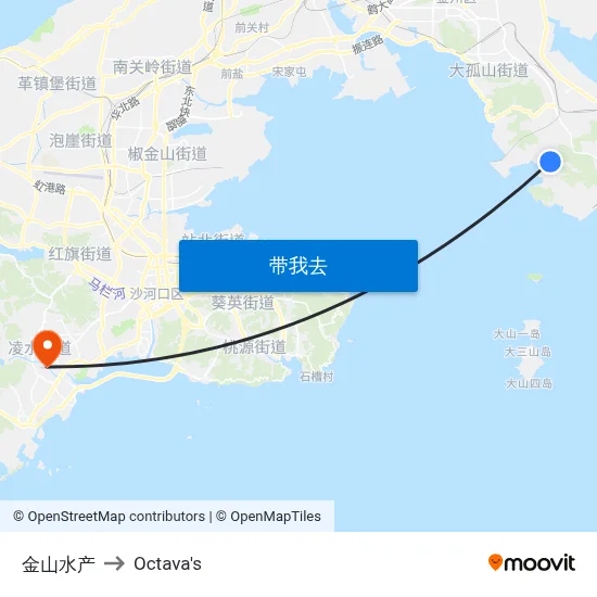 金山水产 to Octava's map