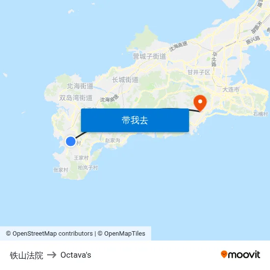 铁山法院 to Octava's map