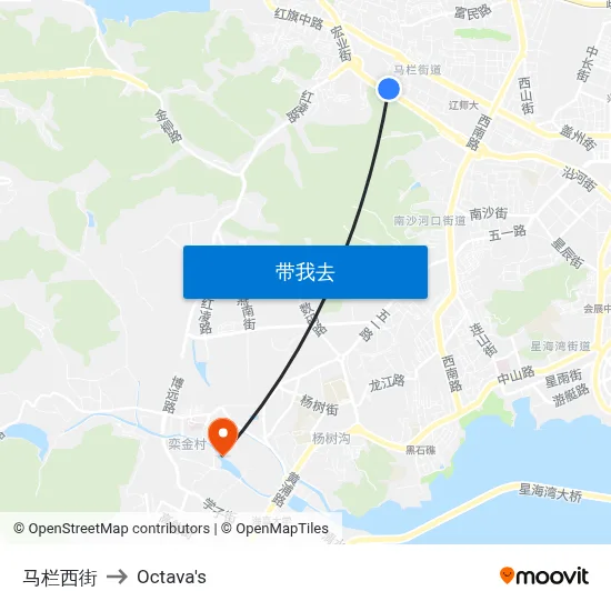 马栏西街 to Octava's map