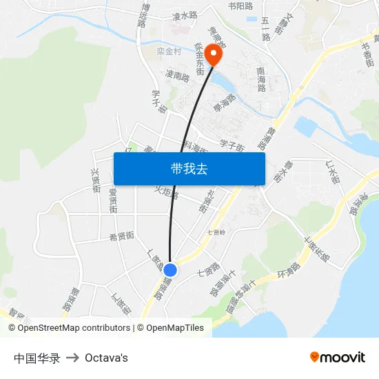 中国华录 to Octava's map