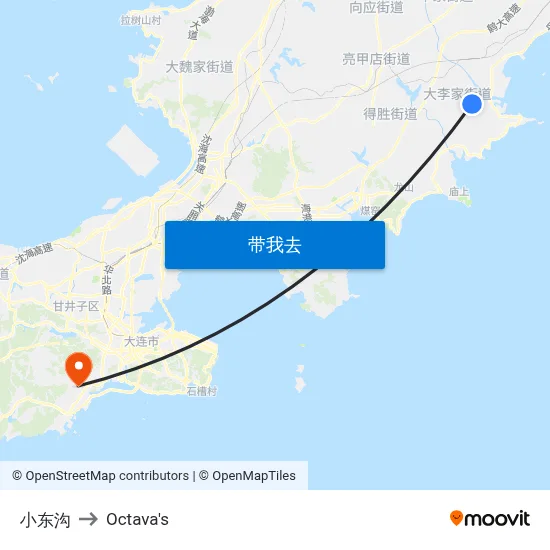 小东沟 to Octava's map