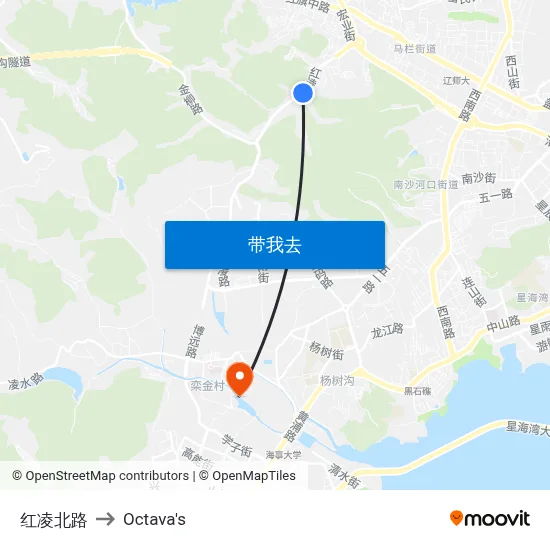 红凌北路 to Octava's map