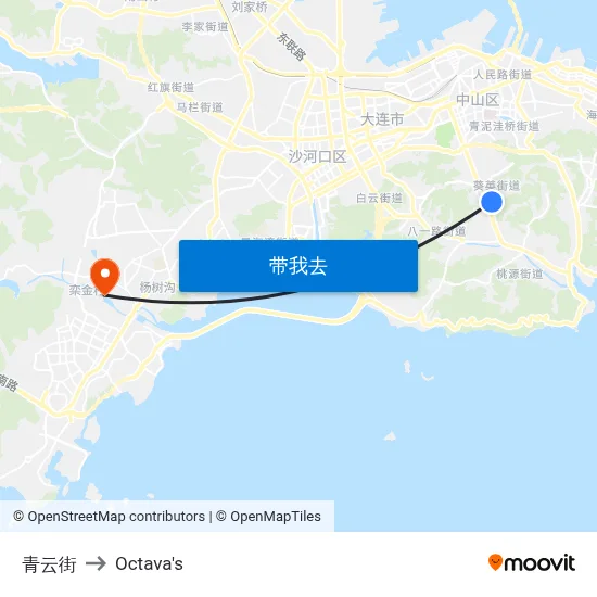 青云街 to Octava's map