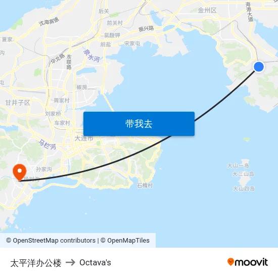 太平洋办公楼 to Octava's map