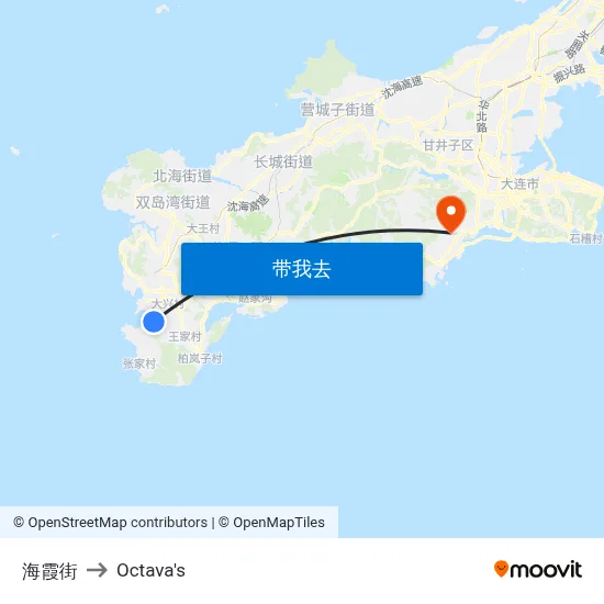 海霞街 to Octava's map