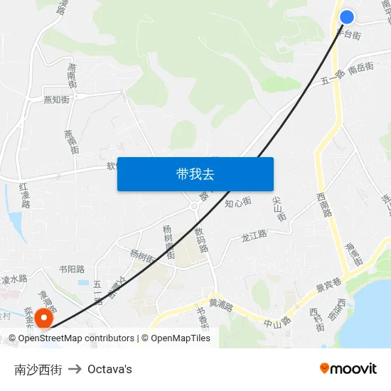 南沙西街 to Octava's map
