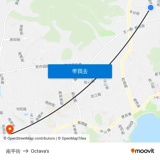 南平街 to Octava's map