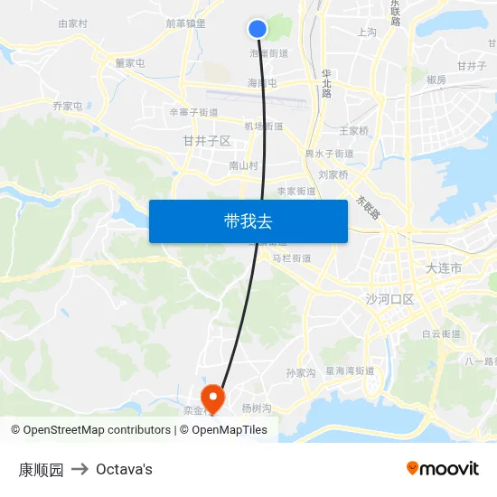 康顺园 to Octava's map