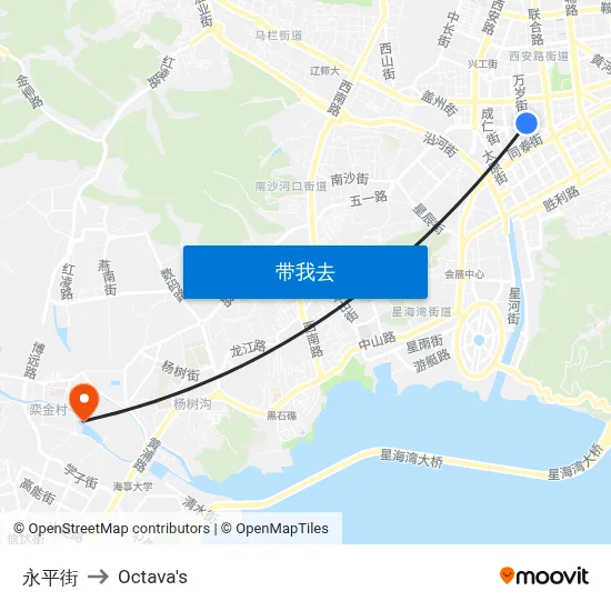 永平街 to Octava's map
