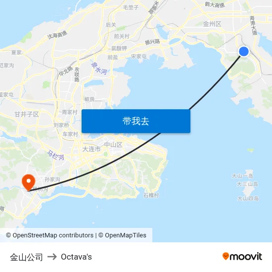 金山公司 to Octava's map