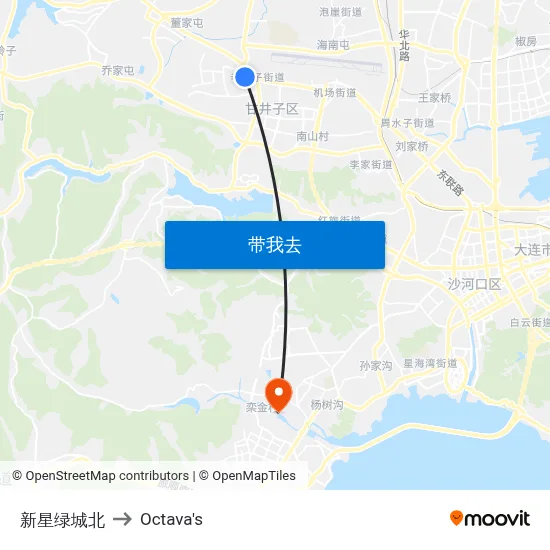 新星绿城北 to Octava's map