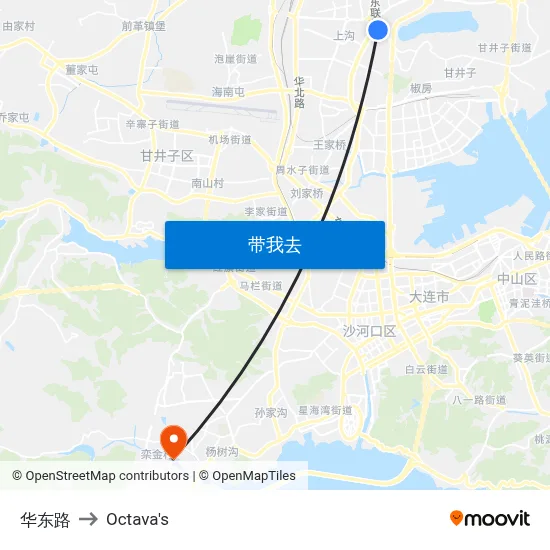 华东路 to Octava's map