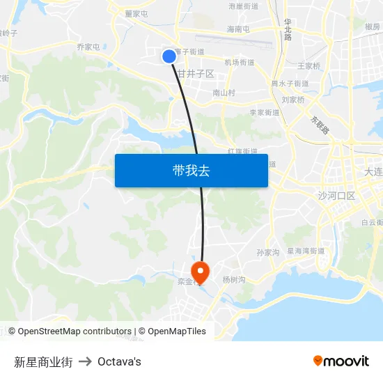 新星商业街 to Octava's map