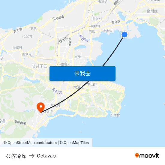 公养冷库 to Octava's map