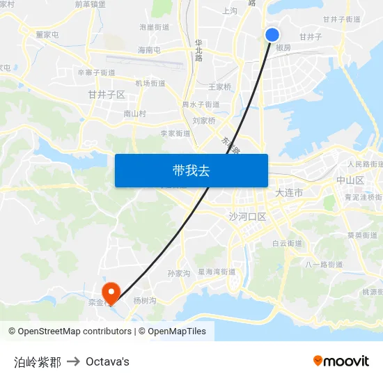泊岭紫郡 to Octava's map