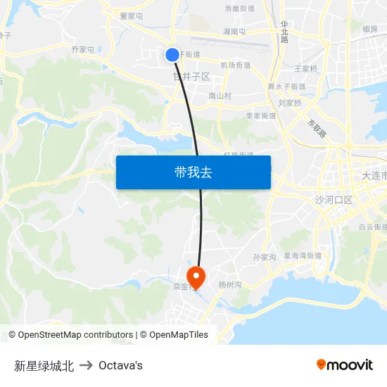 新星绿城北 to Octava's map
