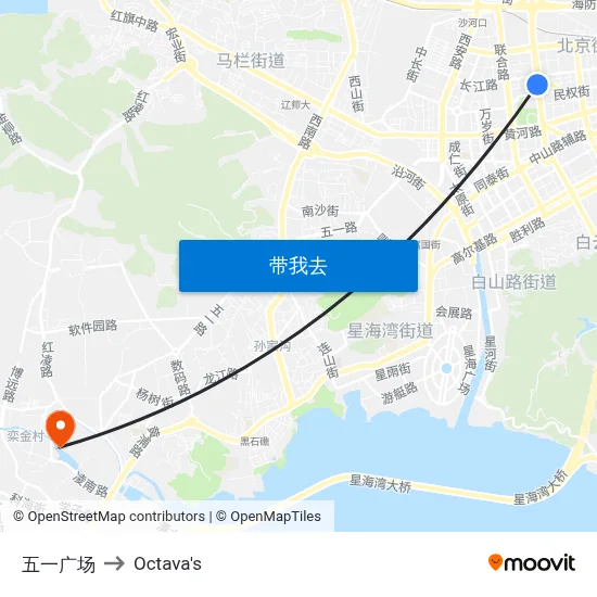 五一广场 to Octava's map