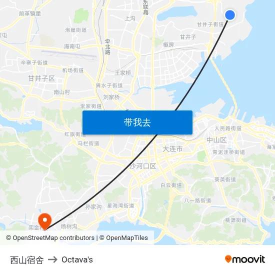 西山宿舍 to Octava's map