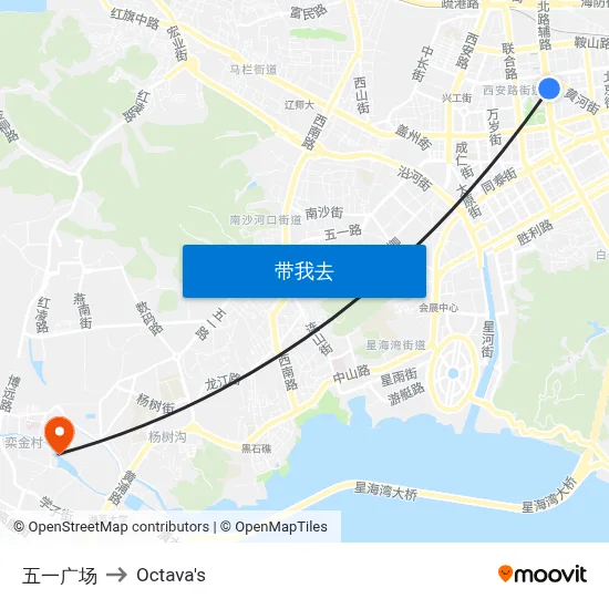 五一广场 to Octava's map