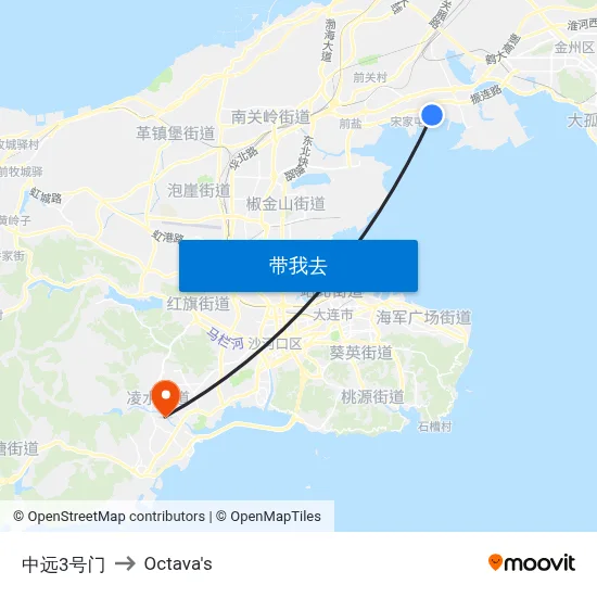 中远3号门 to Octava's map