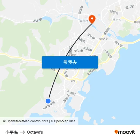 小平岛 to Octava's map