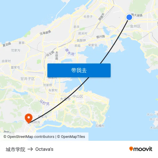 城市学院 to Octava's map