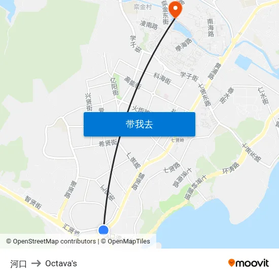 河口 to Octava's map