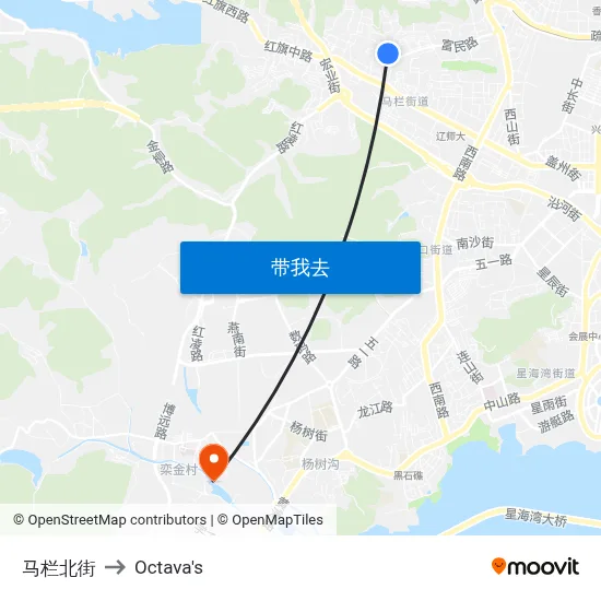 马栏北街 to Octava's map